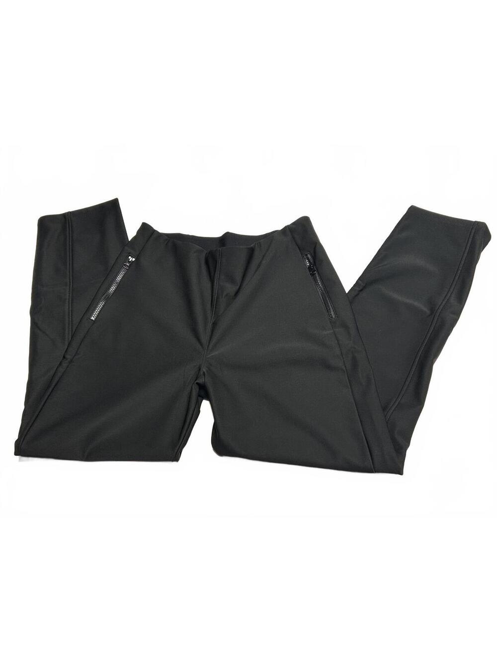 HFX Black Activewear Athletic Pants with Zipper Pockets Womens Size Large L